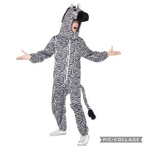 Mens XL funny zebra Halloween costume